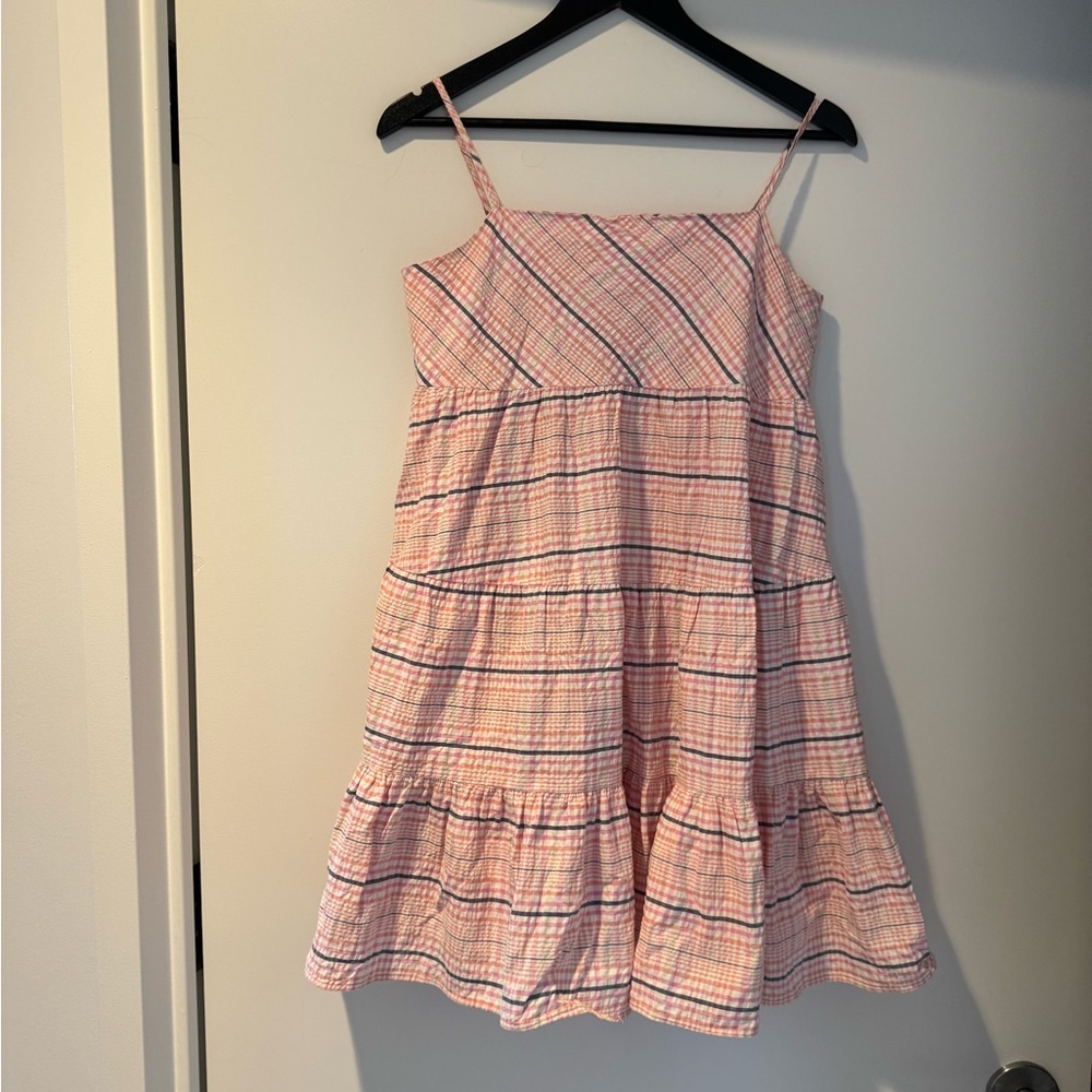 Stylenanda Pink Plaid Mini Dress